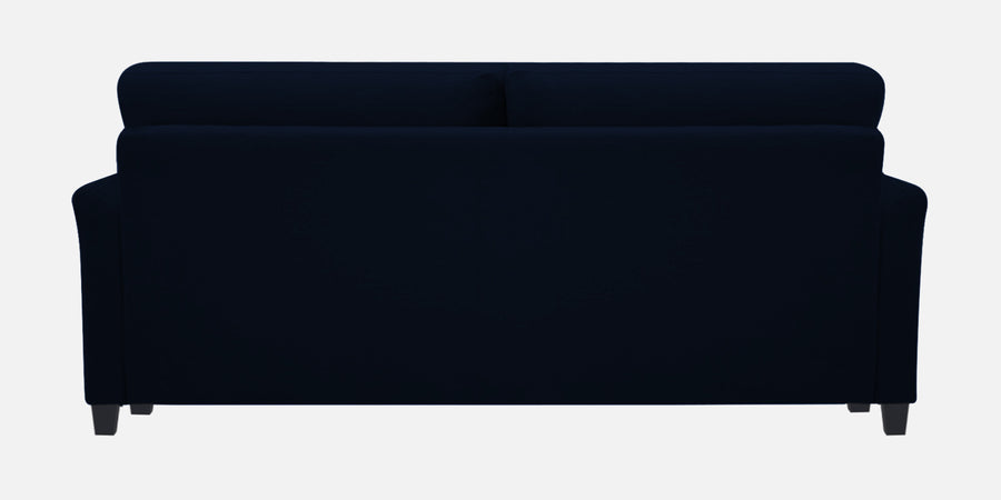 Daroo Velvet 3 Seater Sofa In Dark Blue Colour - Febonic Living