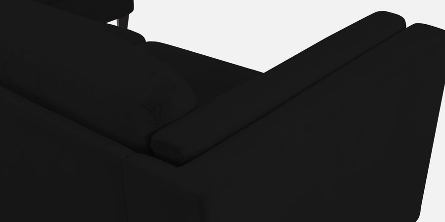Jasper Velvet Lhs Sectional Sofa 3 Lounger In Adam Black Colour - Febonic Living