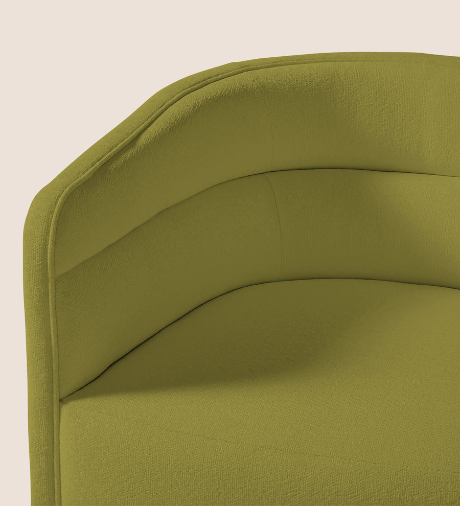 Ria Fabric Swivel Chair In Kelly Green Colour - Febonic Living