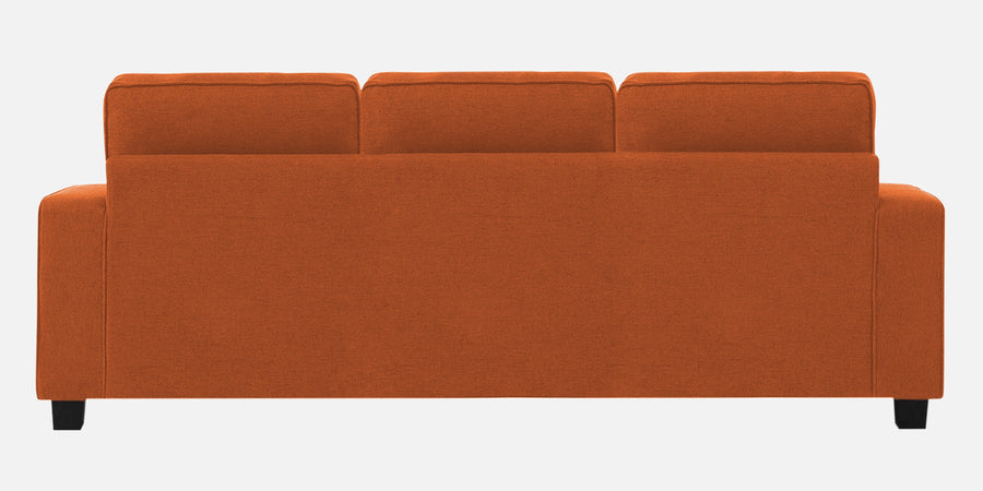 Ladybug Fabric 3 Seater Sofa In Vivid Orange Colour - Febonic Living