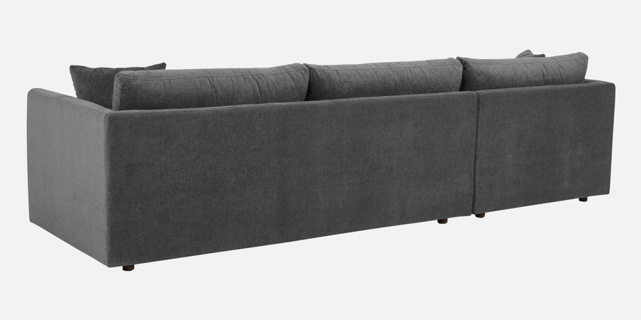 Northern Fabric Rhs Sectional Sofa 3 Lounger In Charcoal Grey Colour - Febonic Living