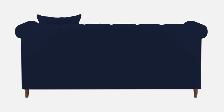 Rubi Velvet 3 Seater Sofa In Indigo Blue Colour - Febonic Living