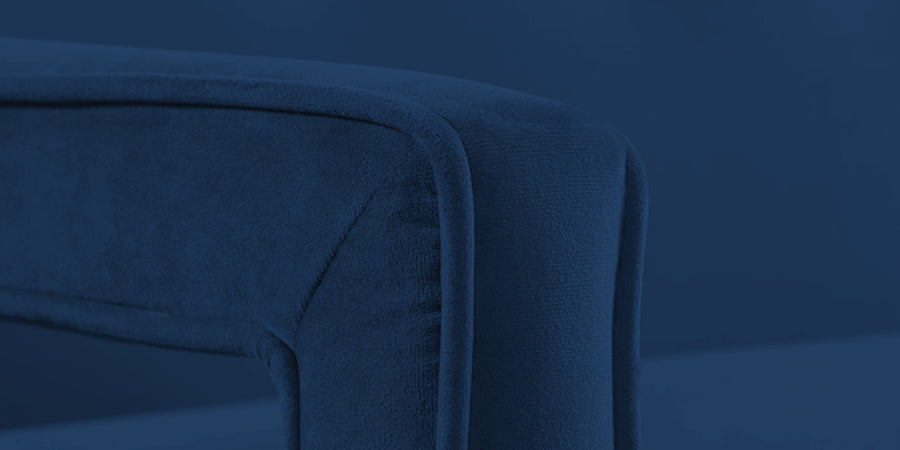 Daffy Velvet 2 Seater Sofa In Imperial Blue Colour - Febonic Living