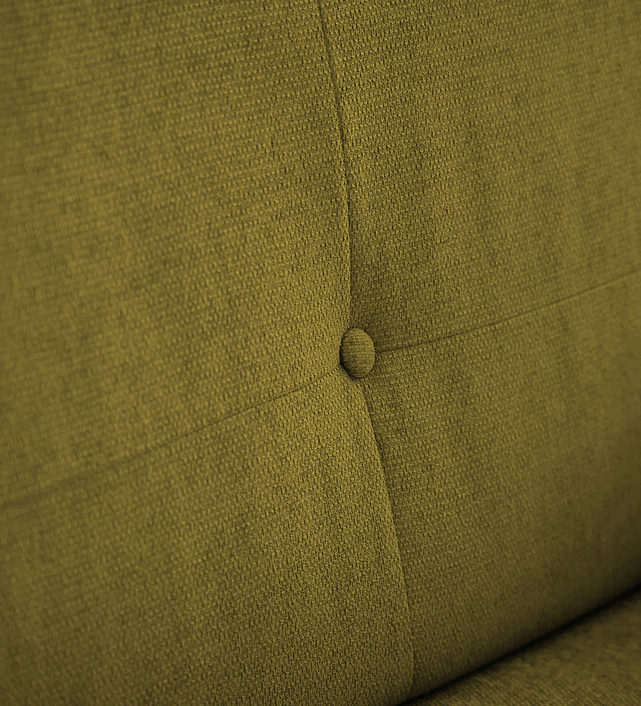 Noha Fabric 1 Seater Sofa In Parrot Green Colour - Febonic Living