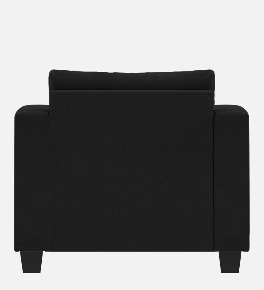 Nabi Fabric 1 Seater Sofa In Zed Black Colour - Febonic Living