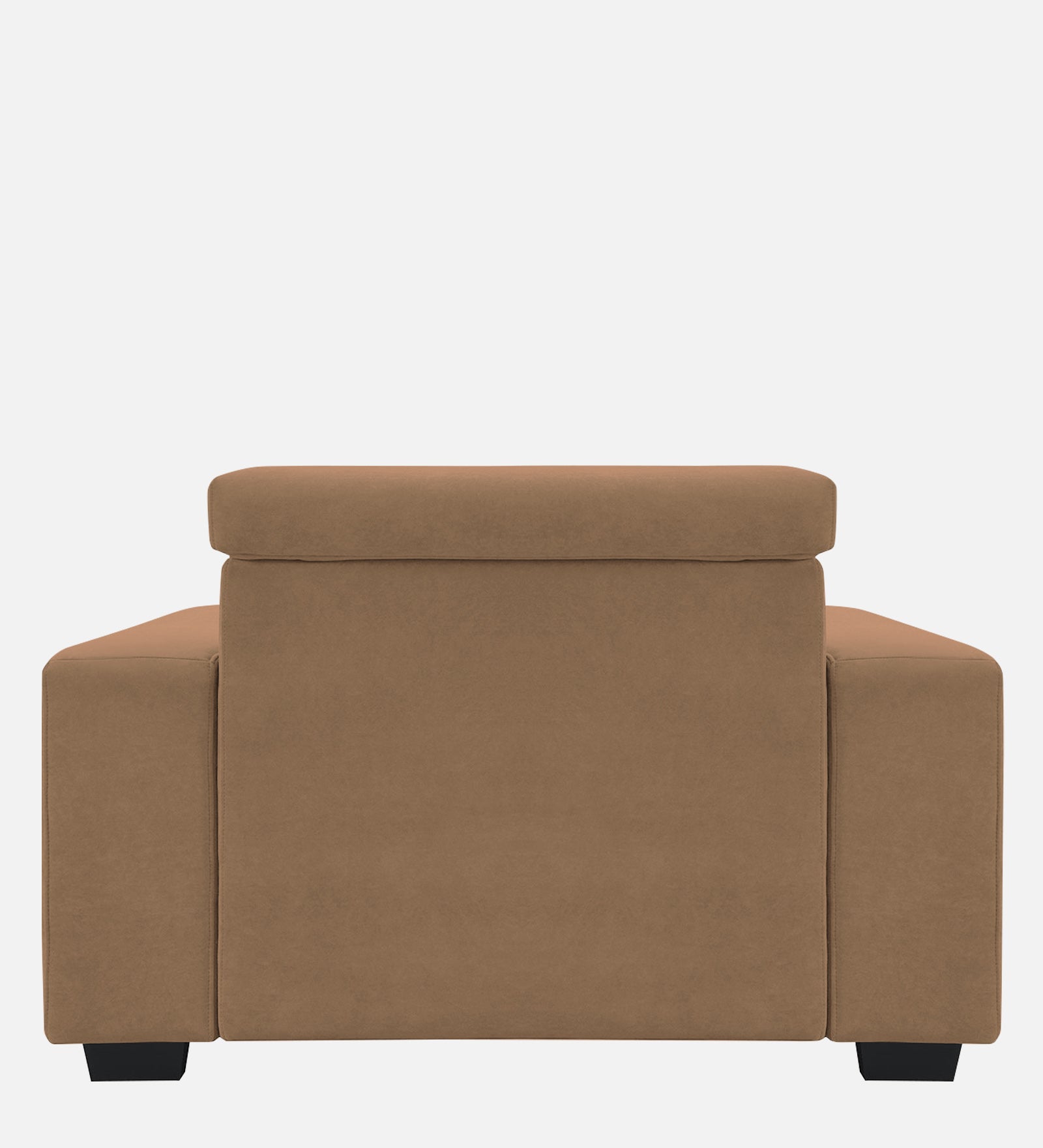 Hiro Fabric 1 Seater Sofa In  Dusty peach Colour - Febonic Living