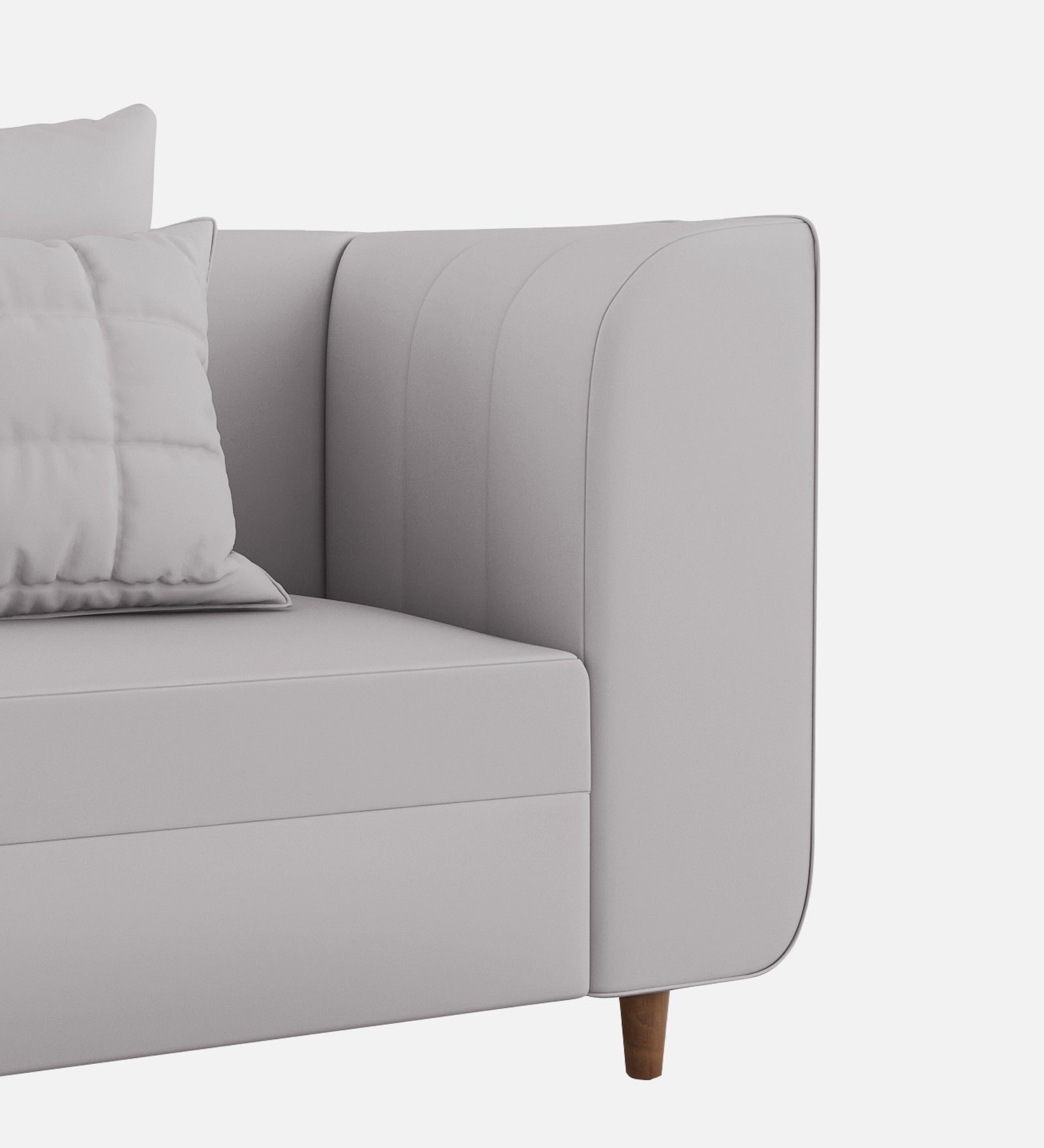 Sumo Velvet 1 Seater Sofa in Concrete grey Colour