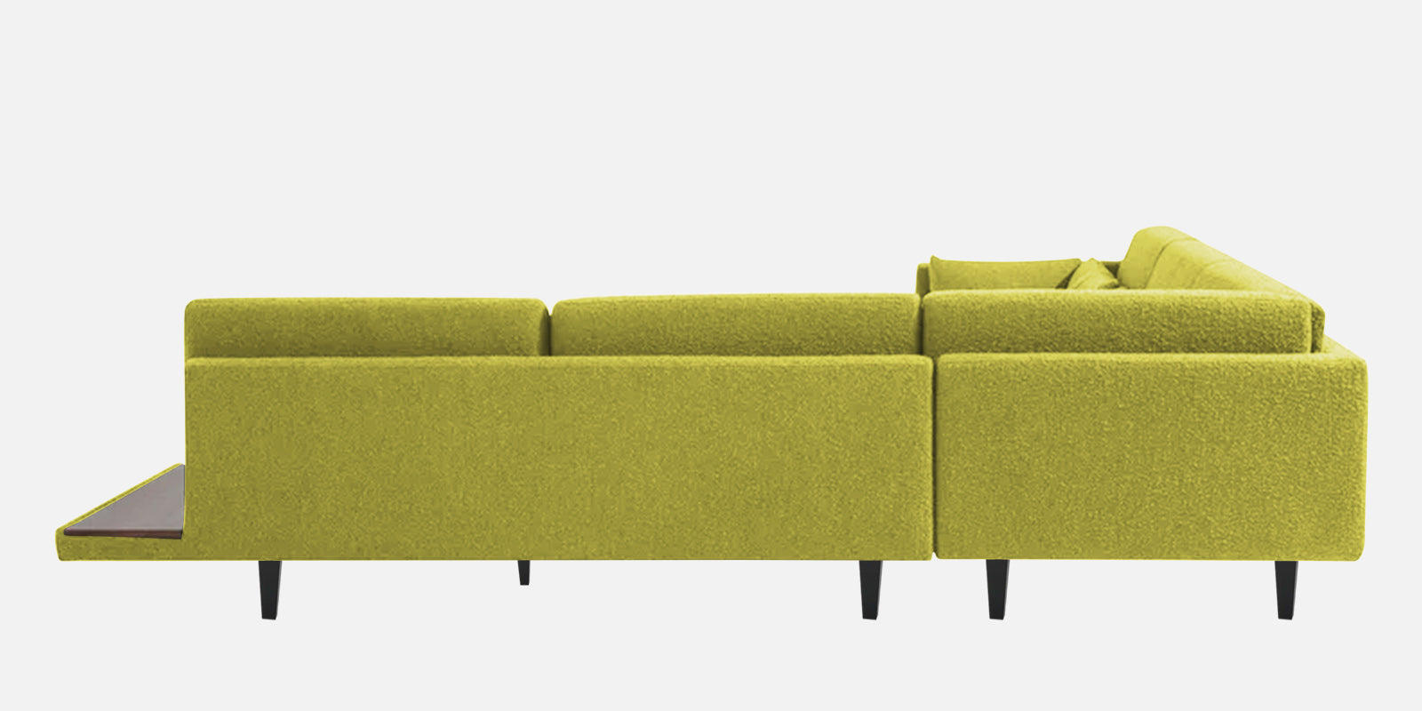 Malta Fabric 6 Seater LHS Sectional Sofa In Parrot Green Colour