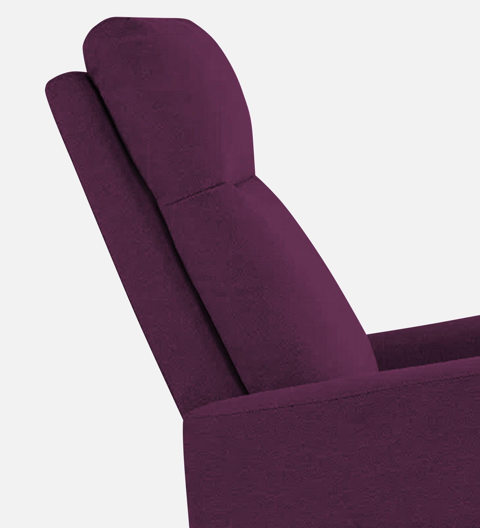 Zura Fabric Manual 1 Seater Recliner In Greek Purple Colour