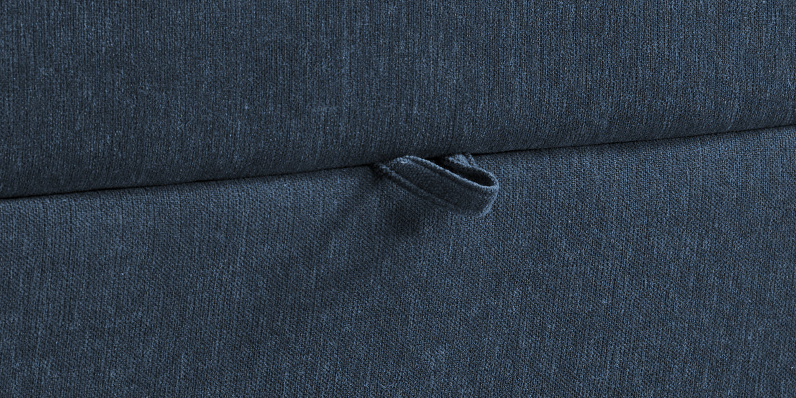 Kara Fabric 2 Seater Pull Out Sofa Cum Bed in Denim Blue Colour