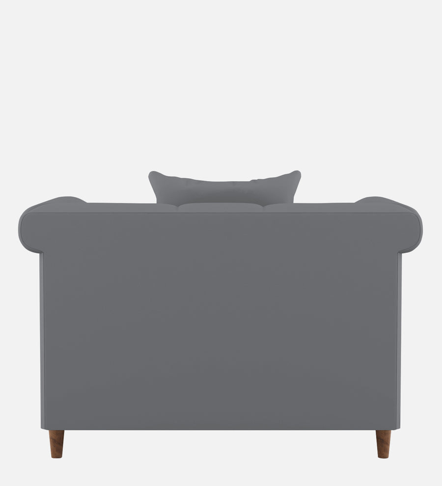 Rubi Velvet 1 Seater Sofa In Pubble Grey Colour - Febonic Living