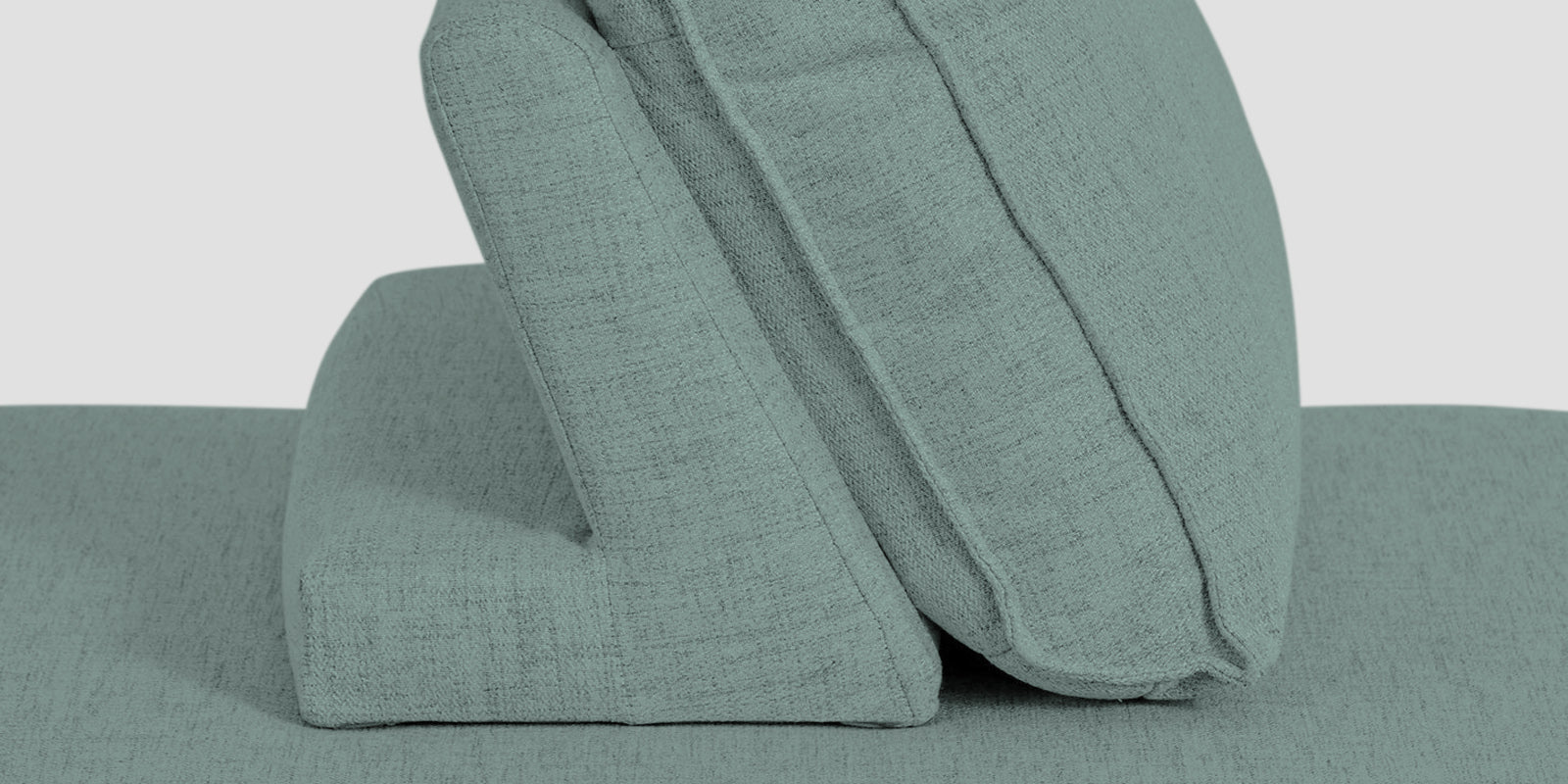 Hiver Fabric Day Bed Sofa In Suka Beige Colour With Back Rest - Febonic Living