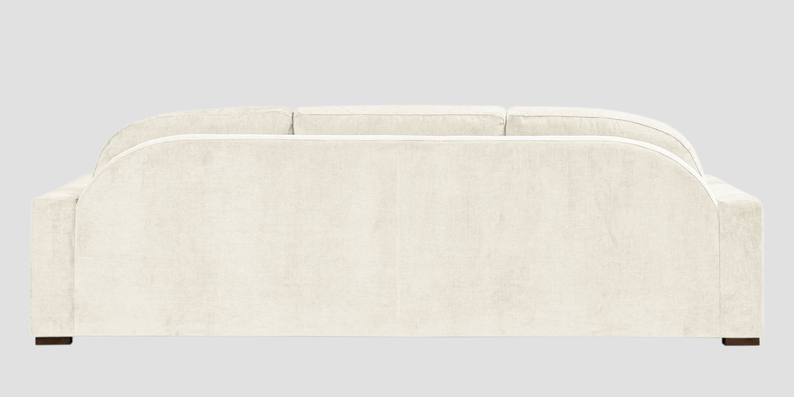 Dara Fabric 3 Seater Sofa In Ivory Cream Colour