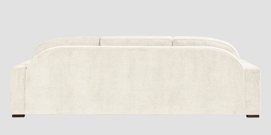 Dara Fabric 3 Seater Sofa In Ivory Cream Colour - Febonic Living