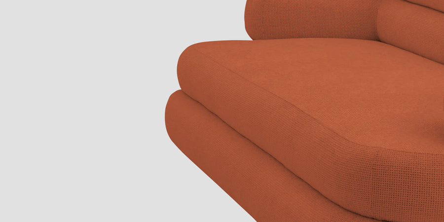 Wener Fabric 2 Seater Sofa In Royal Orange Colour - Febonic Living