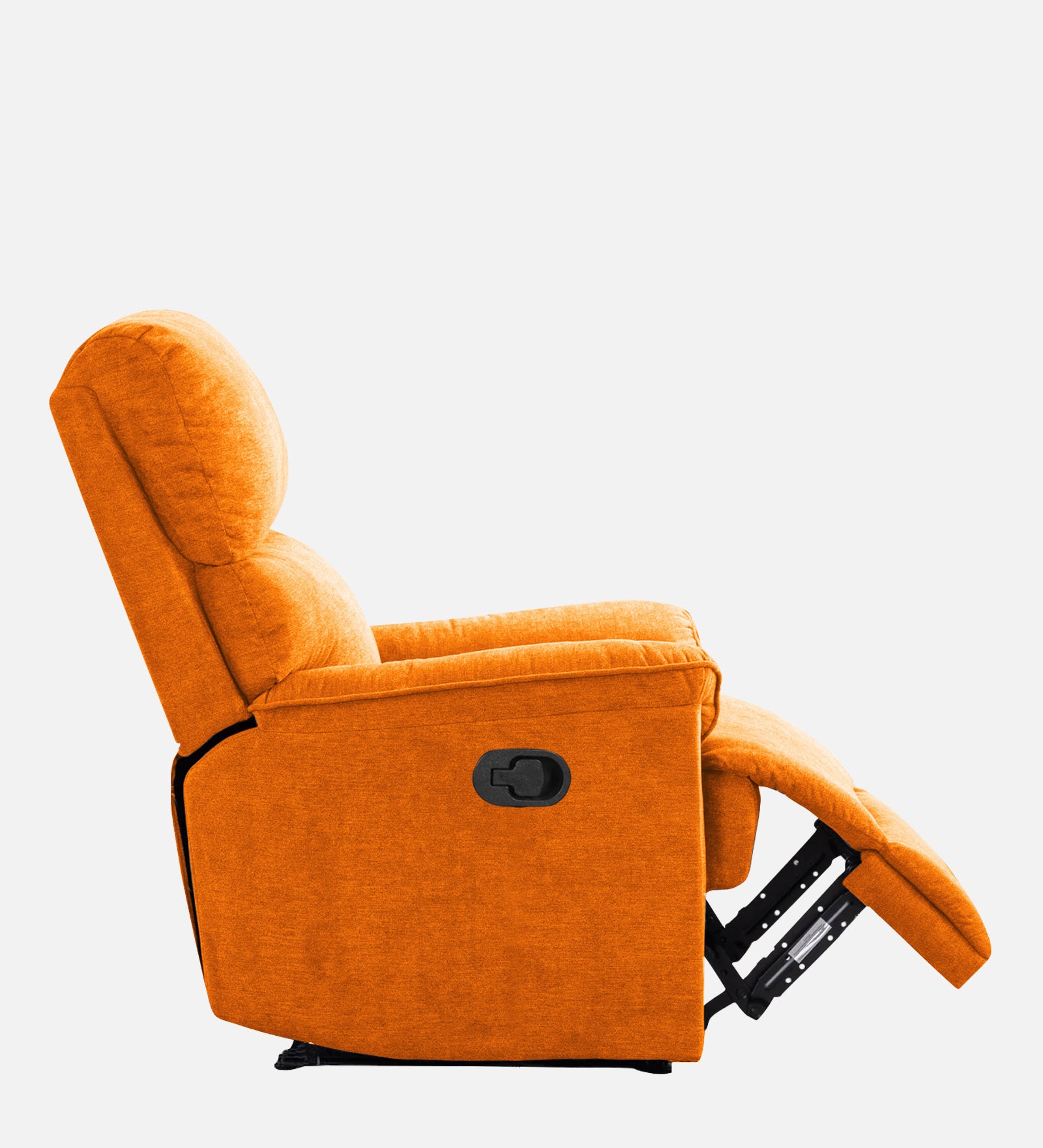 Abby Fabric Manual 1 Seater Recliner In Vivid Orange Colour