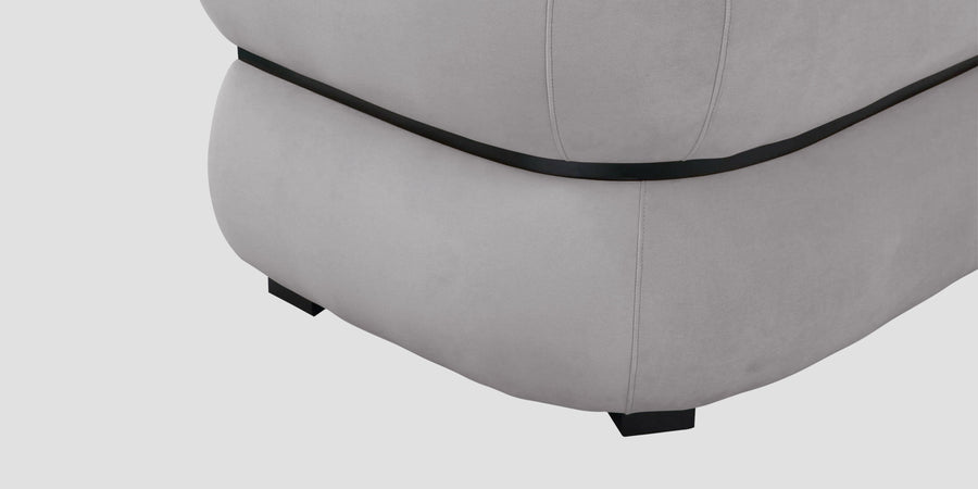 Kula Velvet 3 Seater Sofa In Concrete Grey Colour - Febonic Living