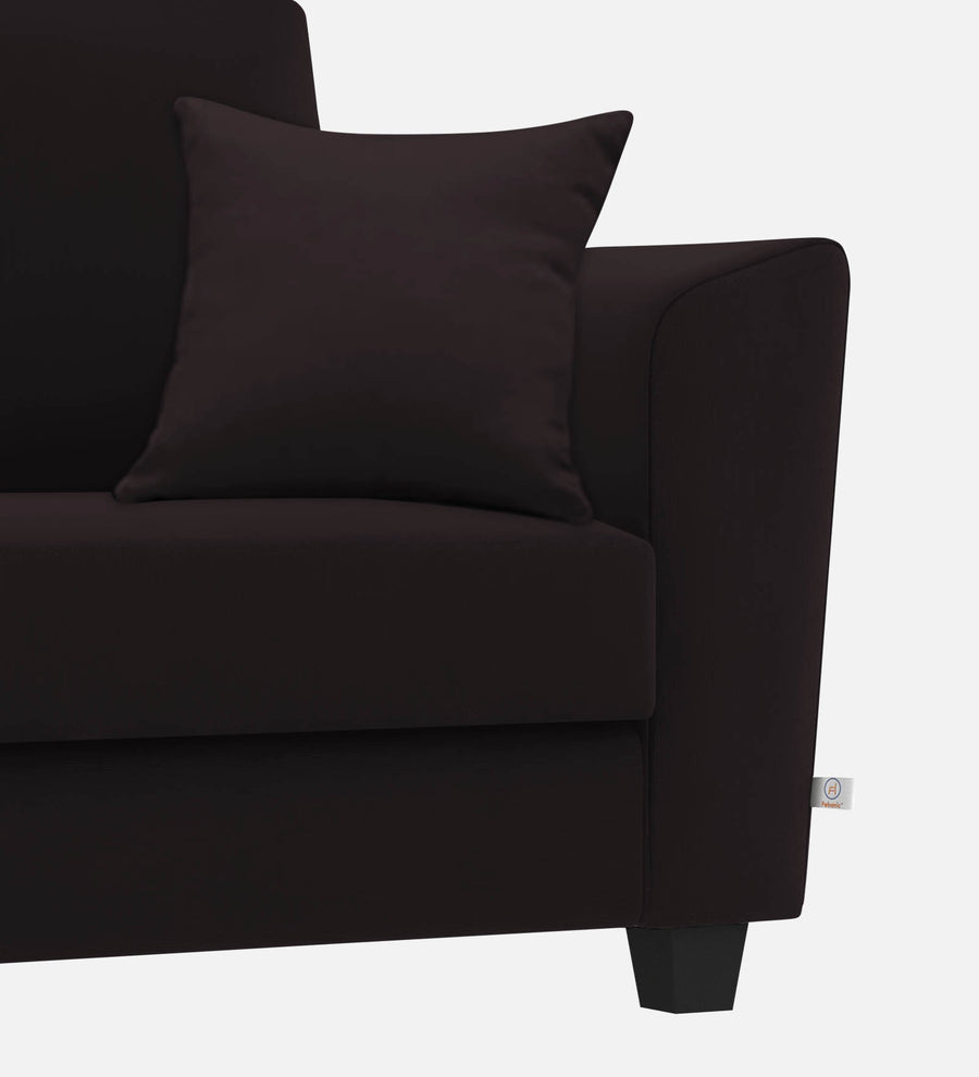 Daku Fabric 1 Seater Sofa In Cara Brown Colour - Febonic Living