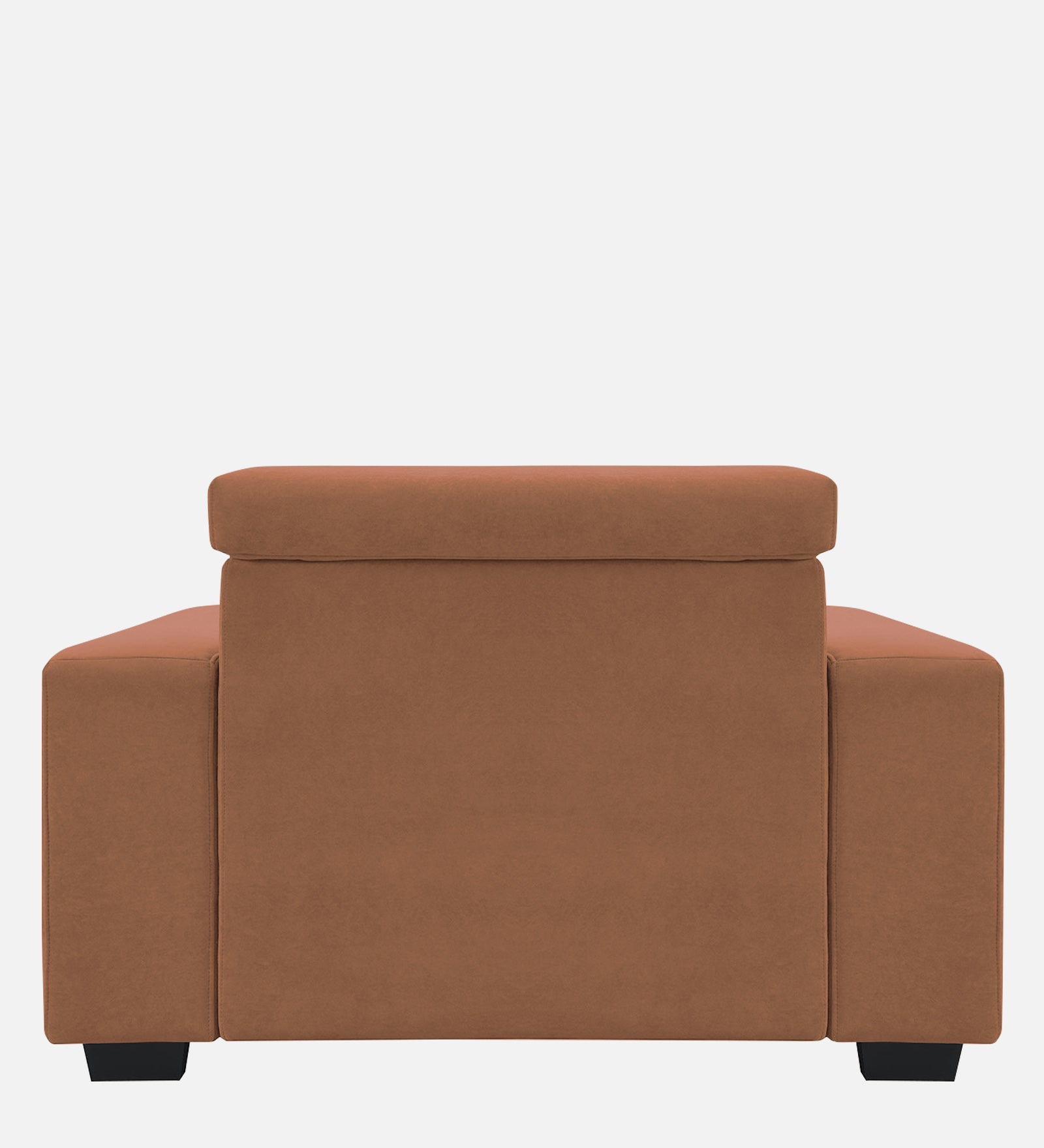 Hiro Fabric 1 Seater Sofa In  Caramel Beige Colour - Febonic Living