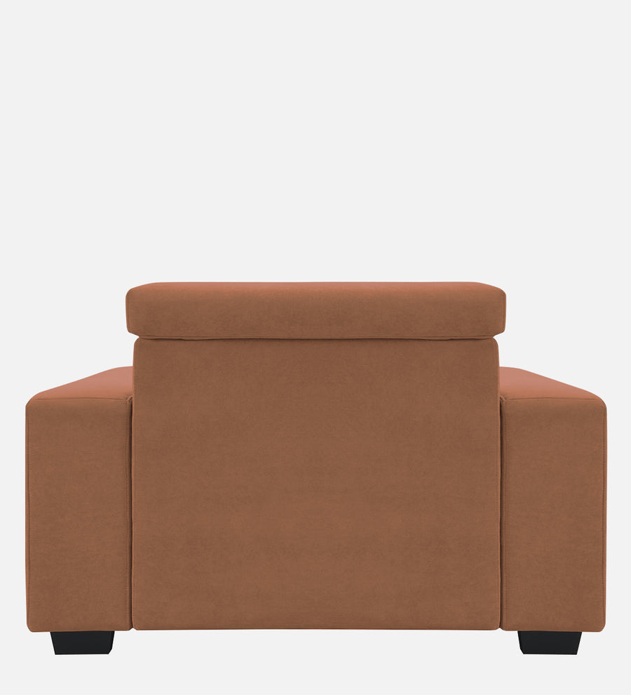 Hiro Fabric 1 Seater Sofa In Caramel Beige Colour - Febonic Living