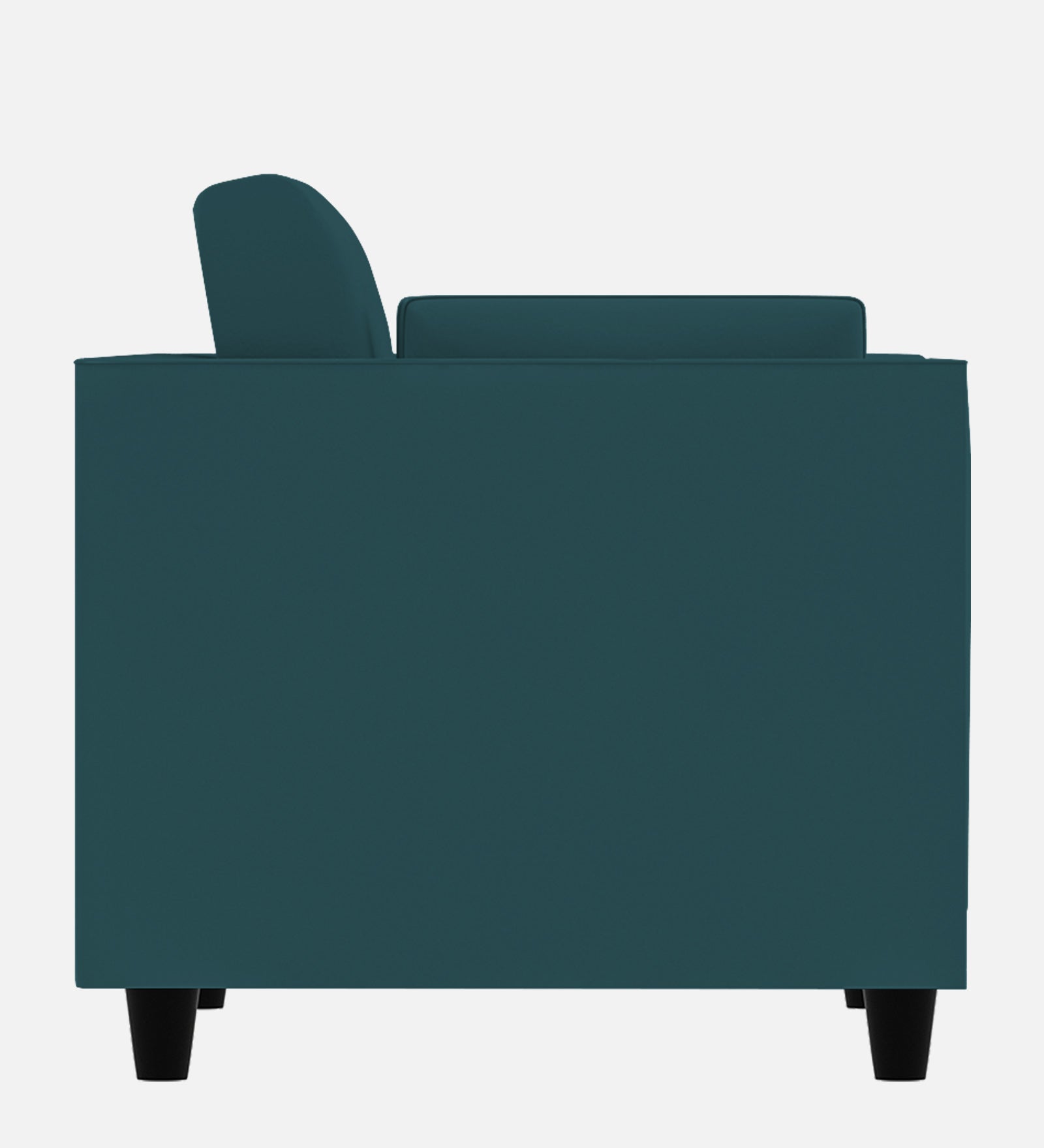 Bristo Velvet 1 Seater Sofa in Arabian Green Colour With Storage