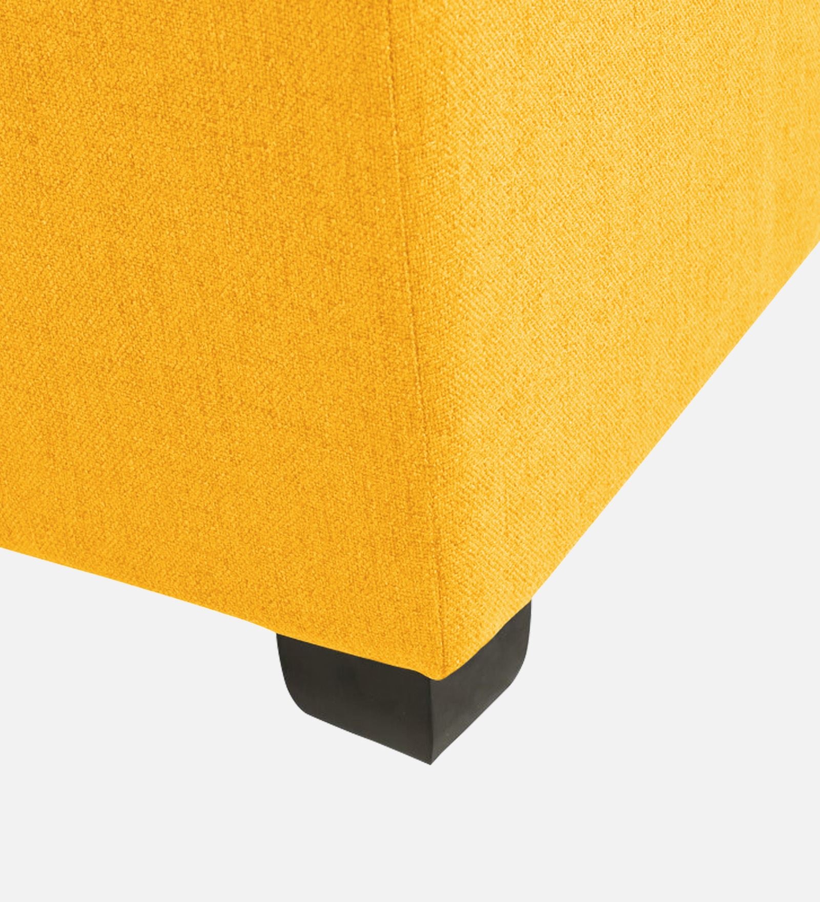 Mubila Fabric Ottoman In Bold Yellow Colour With Storage