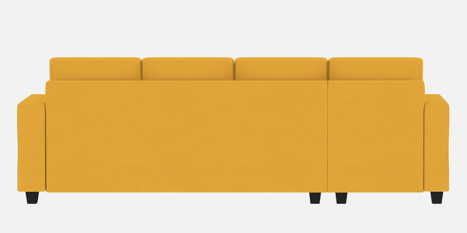 Nabi Fabric RHS Sectional Sofa (3 + Lounger) In Bold Yellow Colour