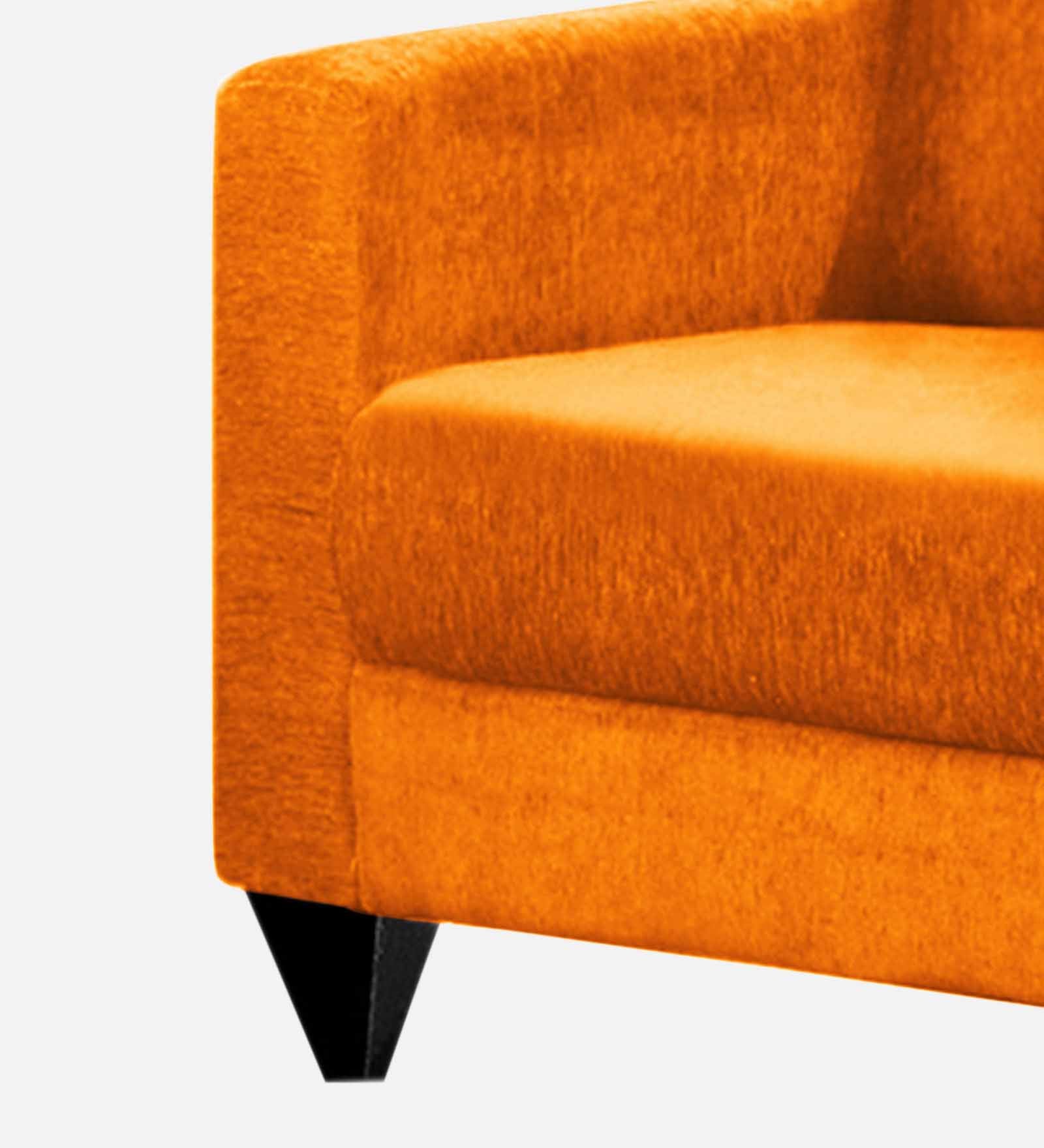 Nebula Fabric 1 Seater Sofa in Vivid Orange Colour