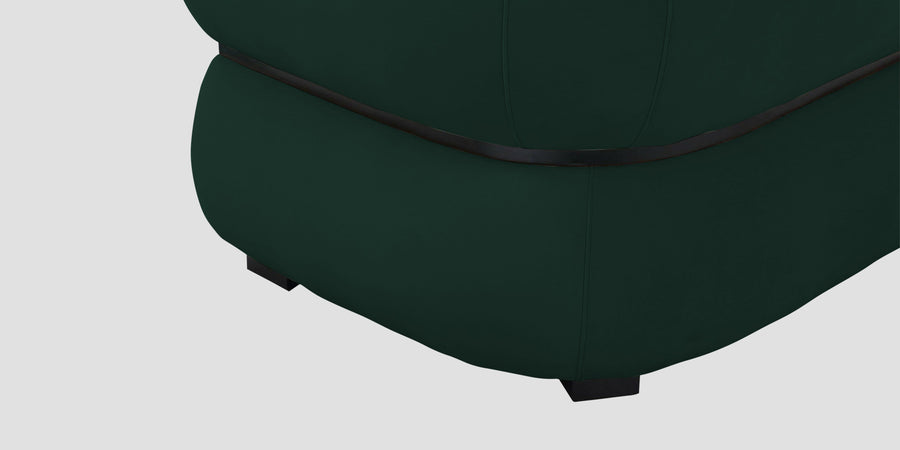 Kula Velvet 3 Seater Sofa In Forest Green Colour - Febonic Living