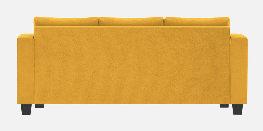 Nabi Fabric 3 Seater Sofa In Bold Yellow Colour - Febonic Living