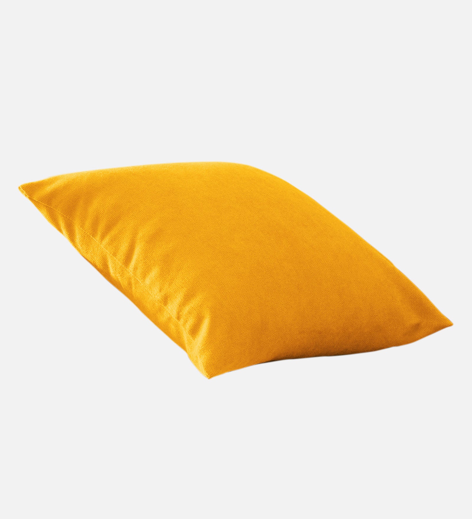 Kaya Sofa Pillows Fabric 20x20 inches  (Pack of 2) In Bold Yellow Colour