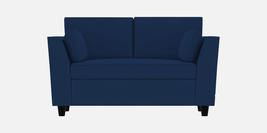 Bristo Velvet 2 Seater Sofa In Imperial Blue Colour With Storage - Febonic Living