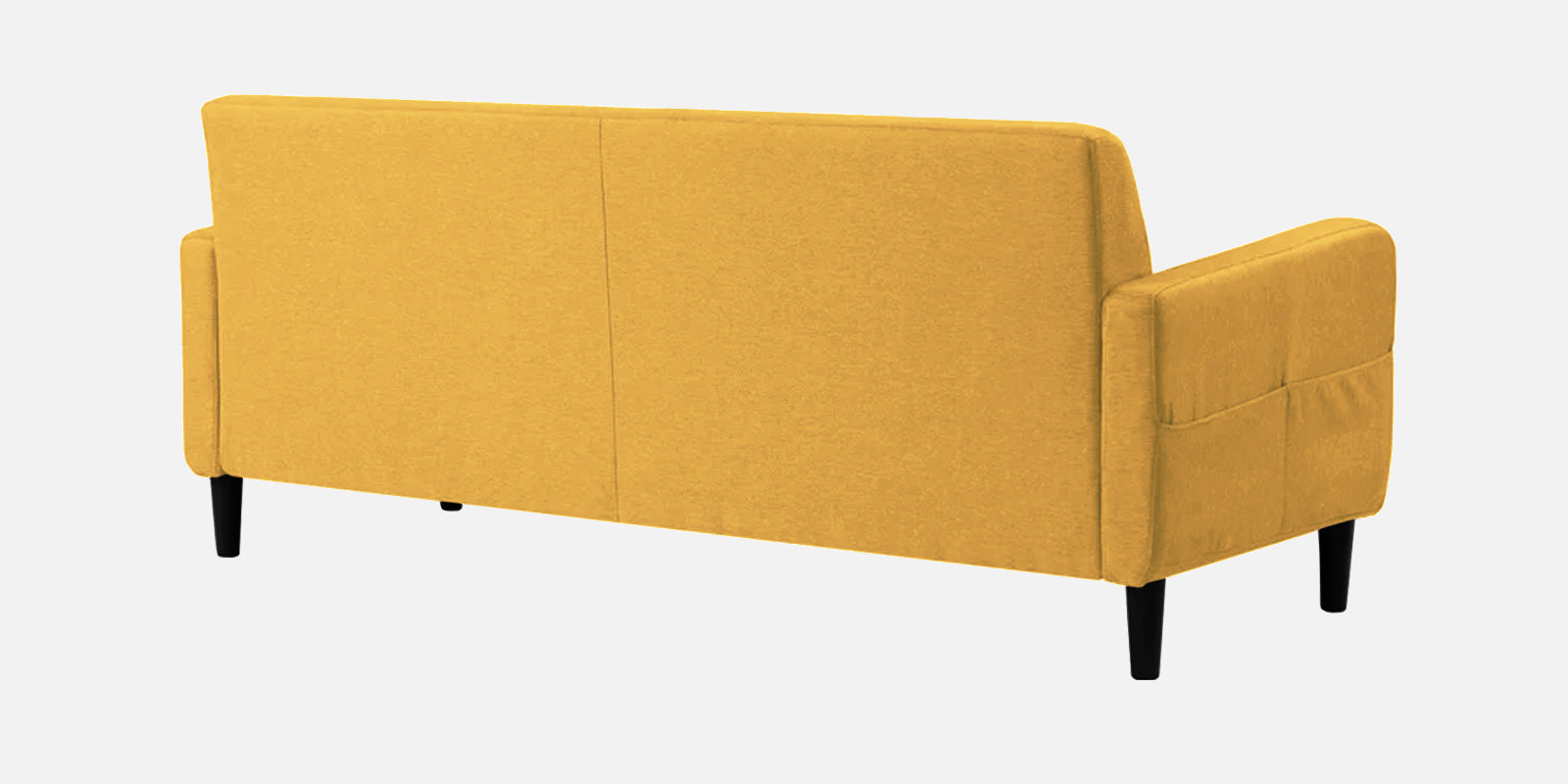 Marq Fabric 3 Seater Sofa in Bold Yellow Colour