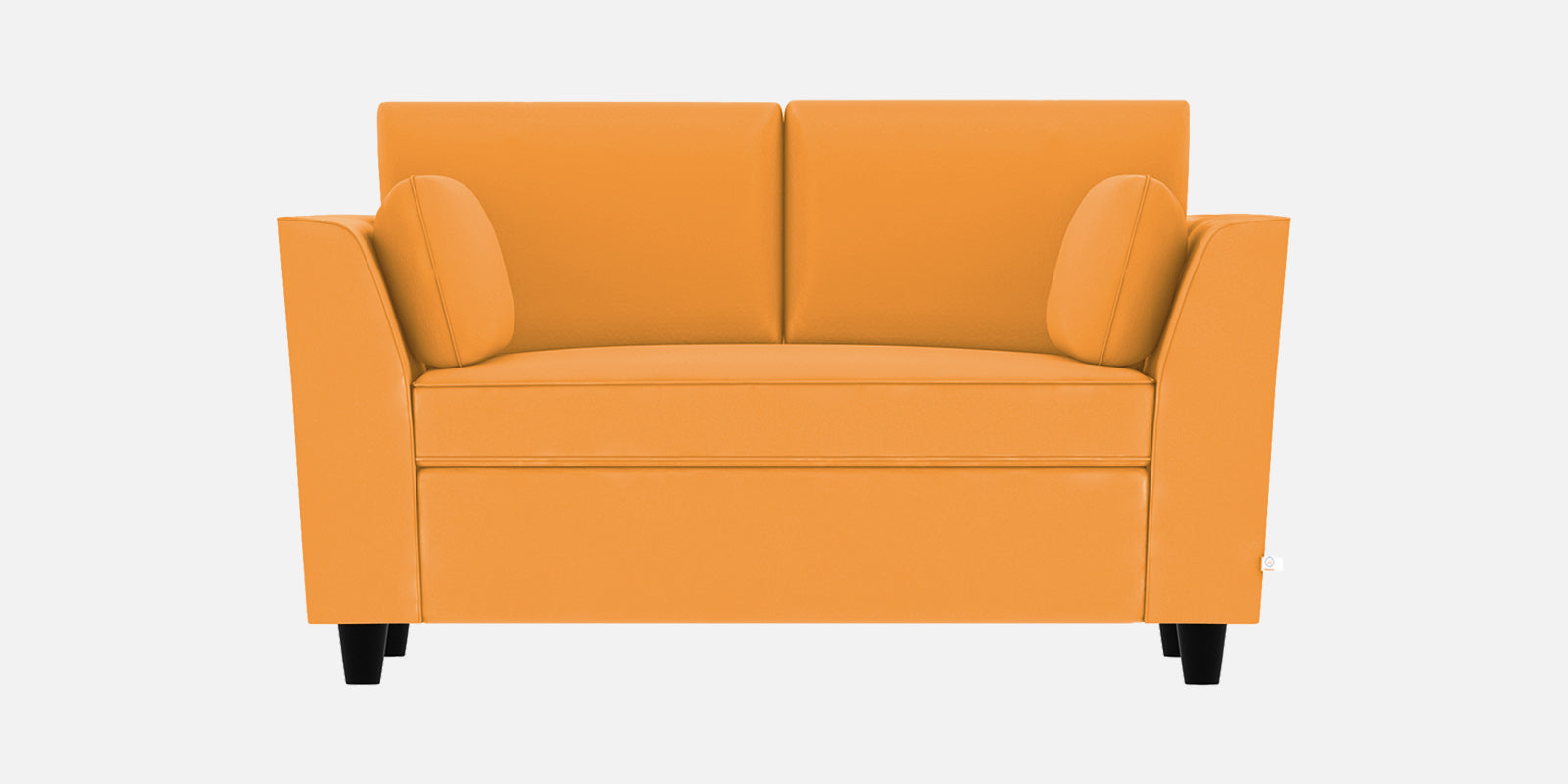 Bristo Velvet 2 Seater Sofa in Tangerine orange Colour With Storage