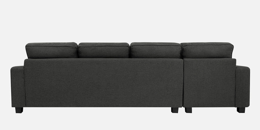 Ladybug Fabric Lhs Sectional Sofa 3 Lounger In Charcoal Grey Colour - Febonic Living