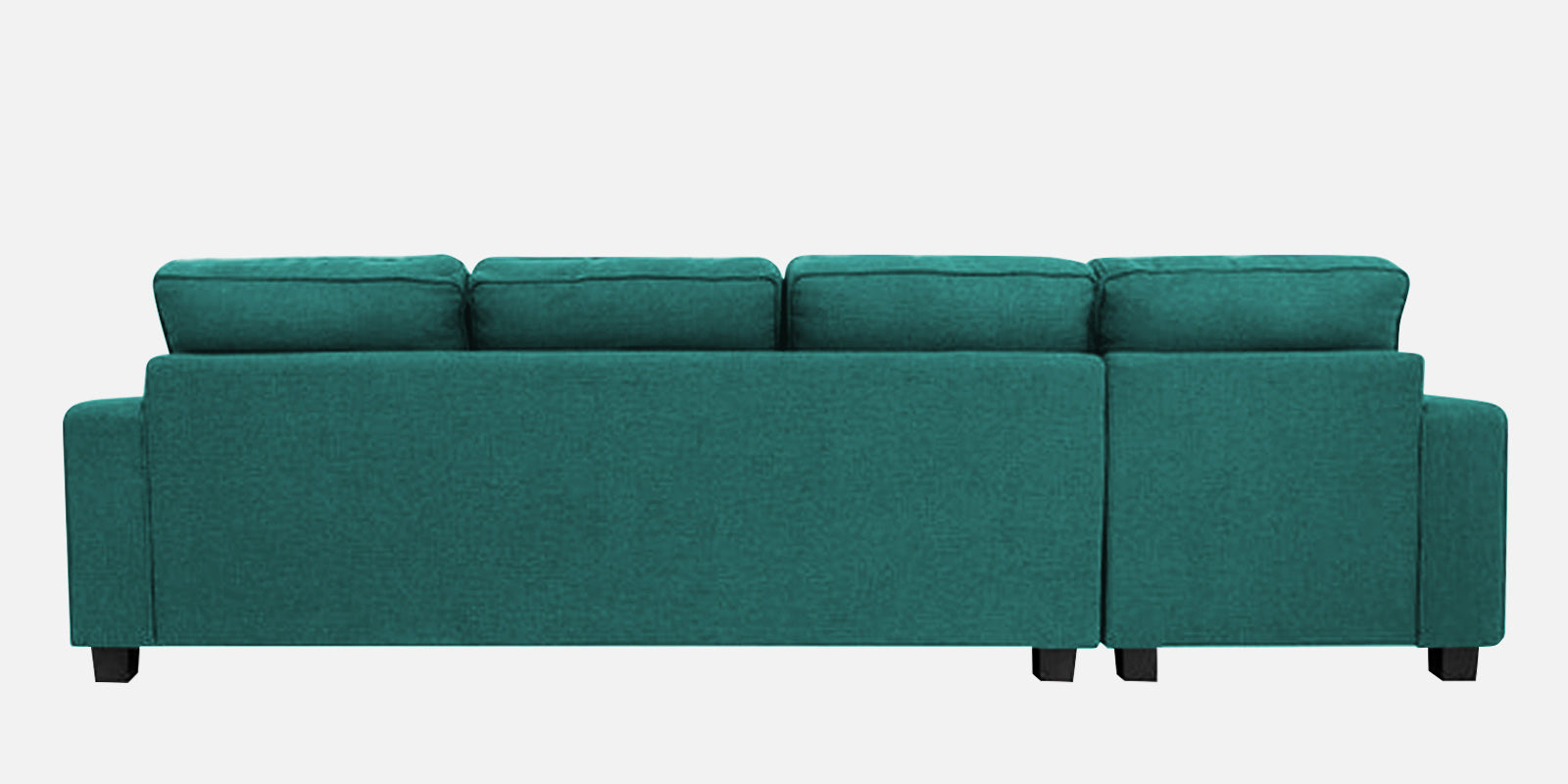 Ladybug Fabric LHS Sectional Sofa (3+Lounger) In Sea Green Colour