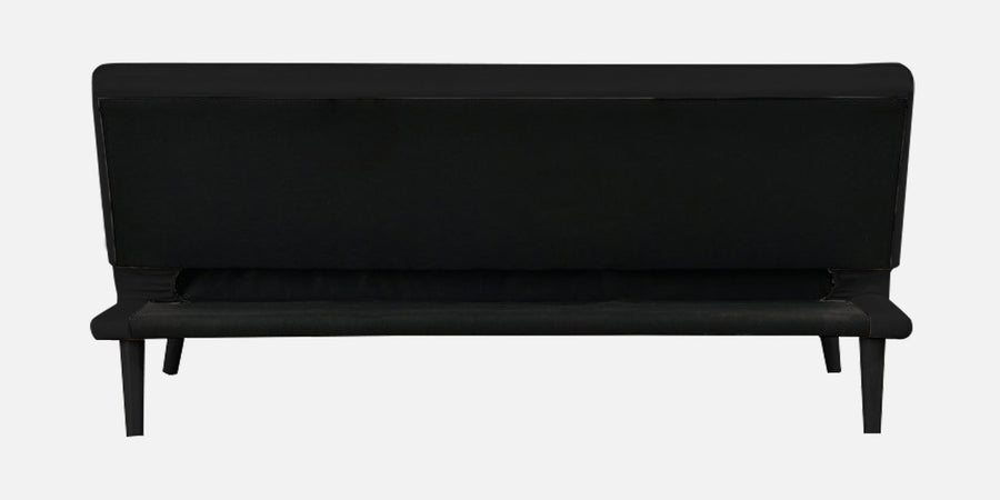 Toner Fabric 3 Seater Convertible Sofa Cum Bed In Zed Black Colour - Febonic Living