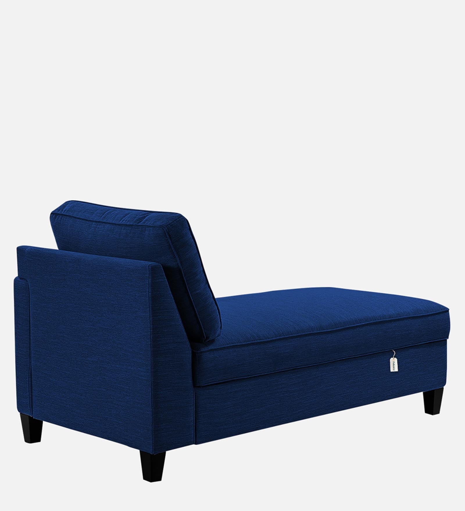 Royee Fabric RHS Chaise Lounger In Royal Blue Colour With Storage