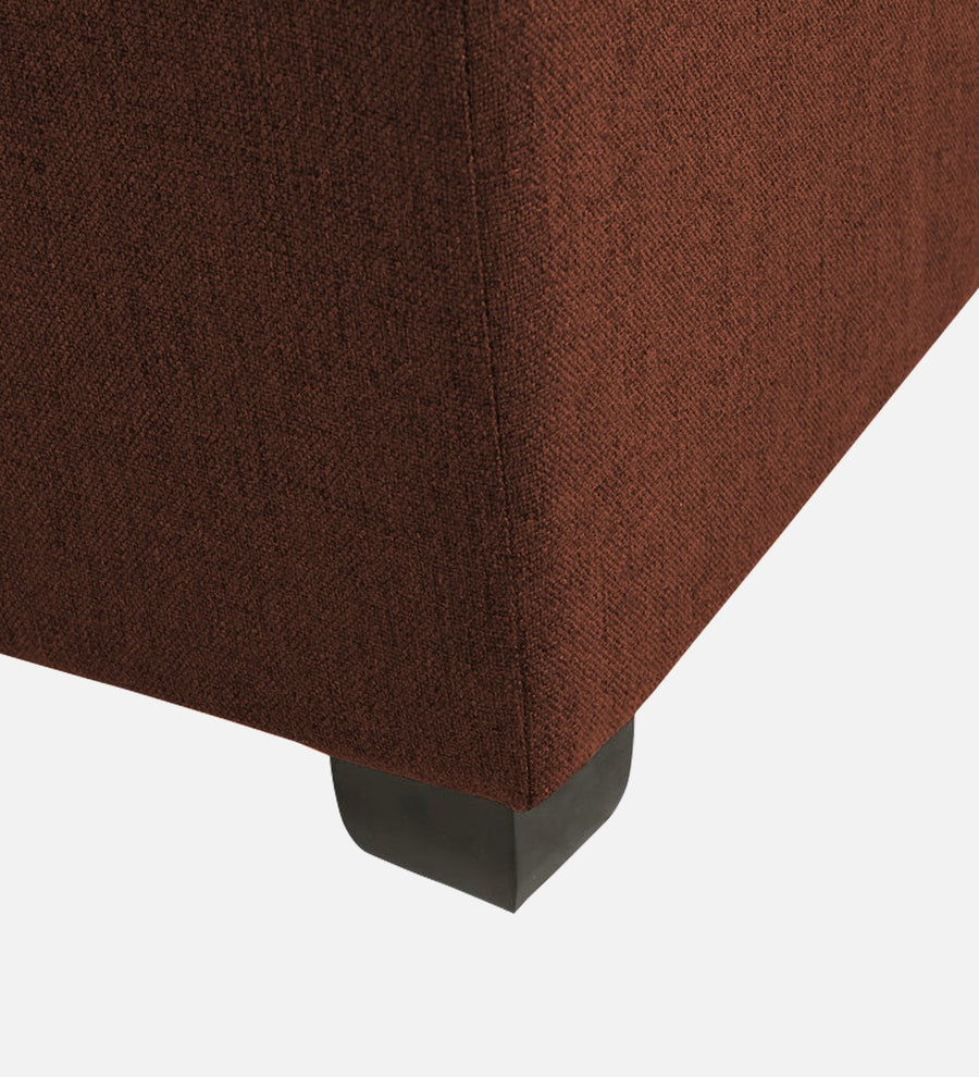 Mubila Fabric Ottoman In Coffee Brown Colour With Storage - Febonic Living