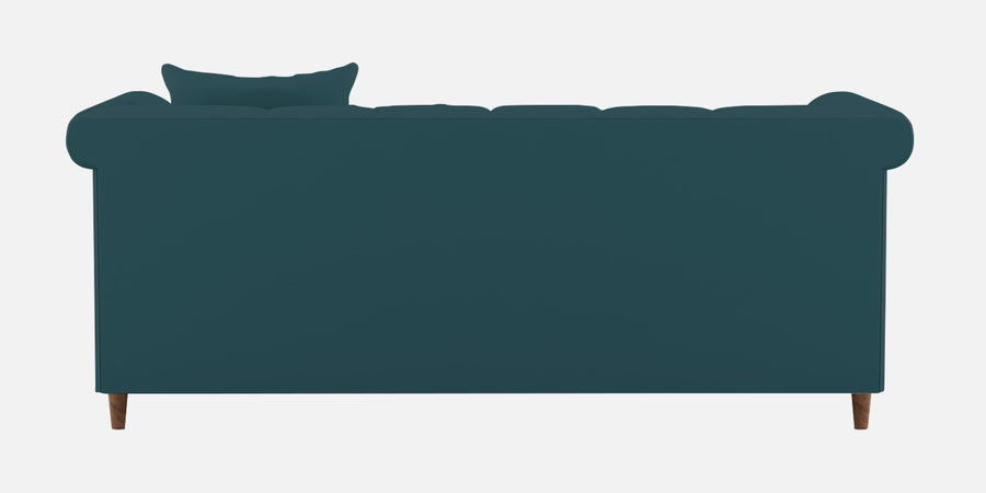 Rubi Velvet 3 Seater Sofa In Arabian Green Colour - Febonic Living