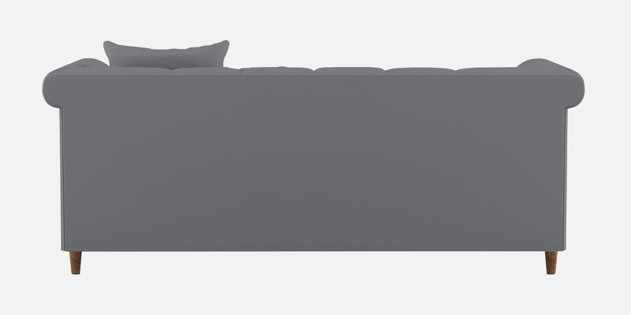 Rubi Velvet 3 Seater Sofa In Pubble Grey Colour - Febonic Living