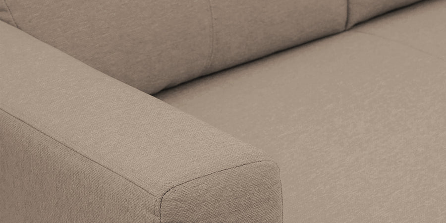 Honor Fabric 3 Seater Sofa In Nut Beige Colour - Febonic Living