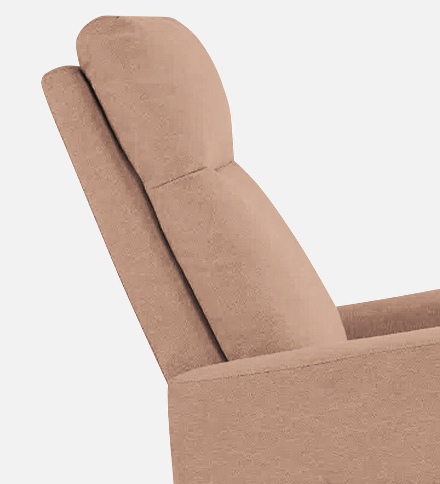 Zura Fabric 1 Seater Rotating Motorized Recliner In Cosmic Beige Colour - Febonic Living