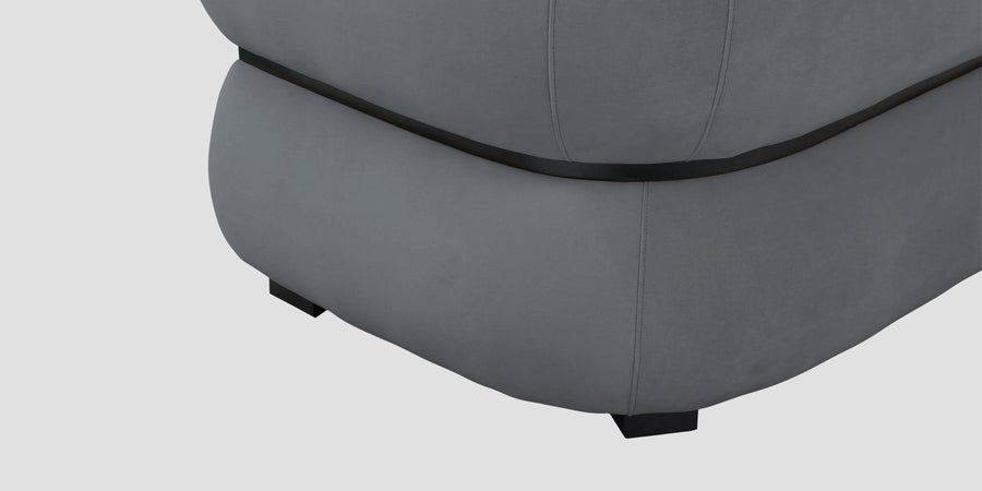 Kula Velvet 3 Seater Sofa In Pubble Grey Colour - Febonic Living