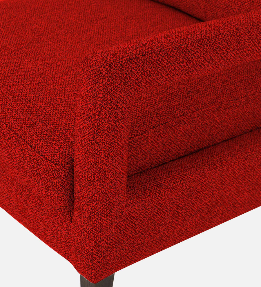 Olsen Fabric Arm Chair In Ruby Red Colour - Febonic Living
