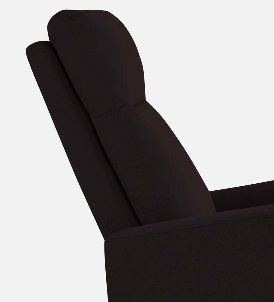 Zura Fabric 1 Seater Rotating Motorized Recliner In Cara Brown Colour - Febonic Living