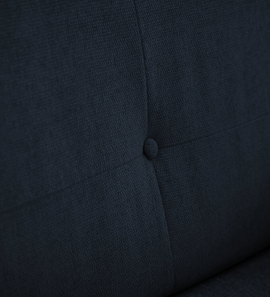 Noha Fabric 1 Seater Sofa In Denim Blue Colour - Febonic Living