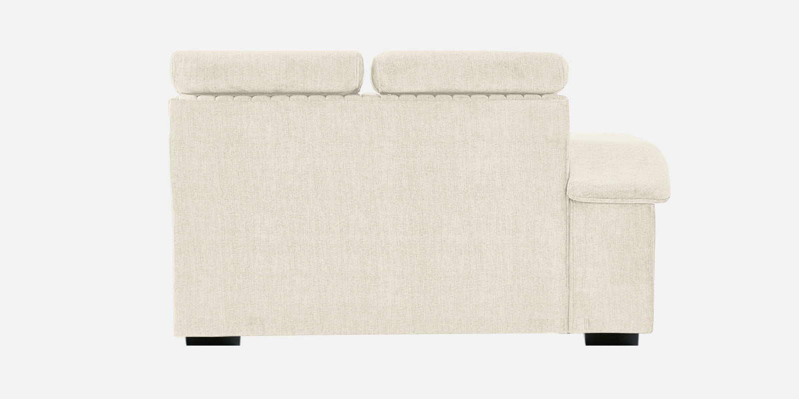 Draco Fabric 6 Seater Corner Sofa In Ivory Cream Colour - Febonic Living