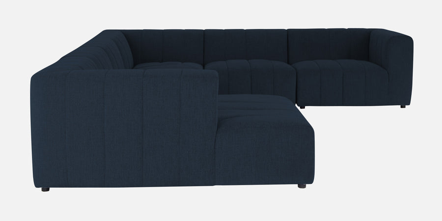 Damo Fabric Rhs 8 Seater Corner Sofa In Denim Blue Colour - Febonic Living