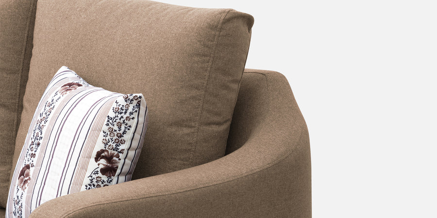 Kevin Fabric 2 Seater Sofa In Cosmic Beige Colour - Febonic Living